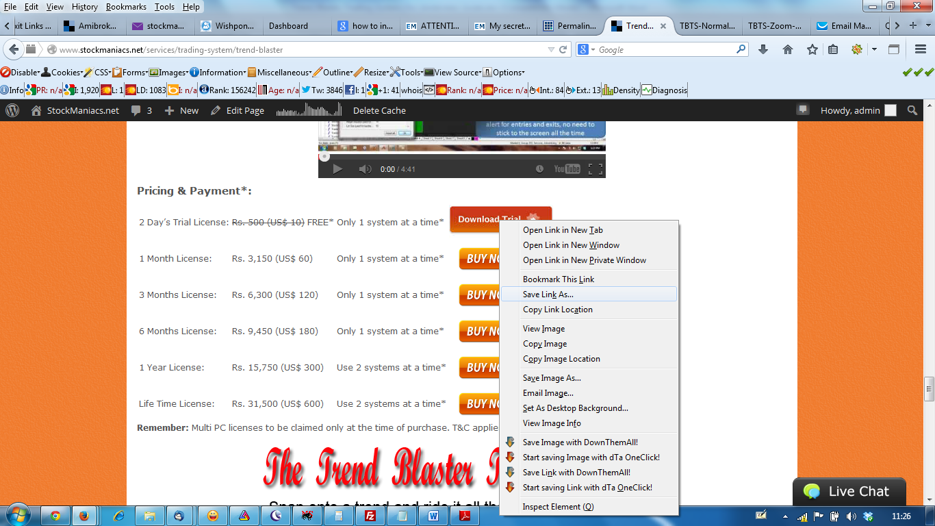 Trend Blaster Payment Page
