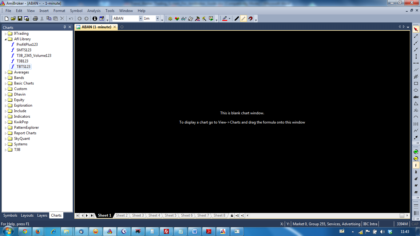 Amibroker Blank Screen