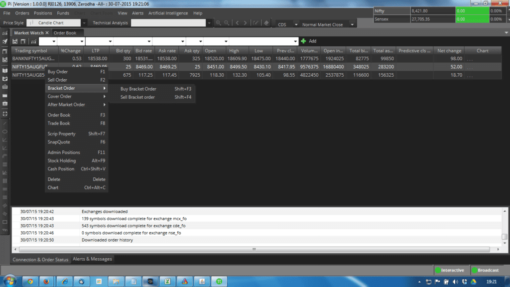 Automate Your Trading Using Zerodha Bracket Order StockManiacs