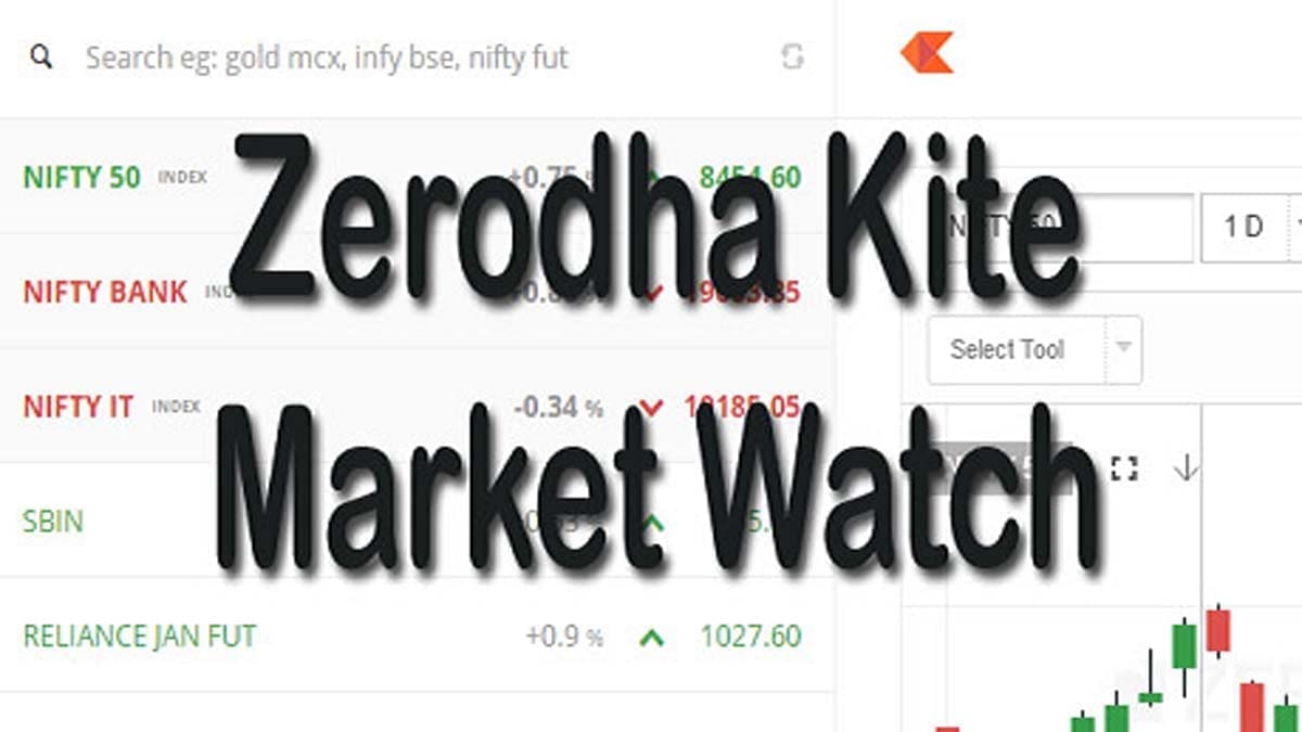 How To Add Your Favourite Scrip In Zerodha Kite Market Watch