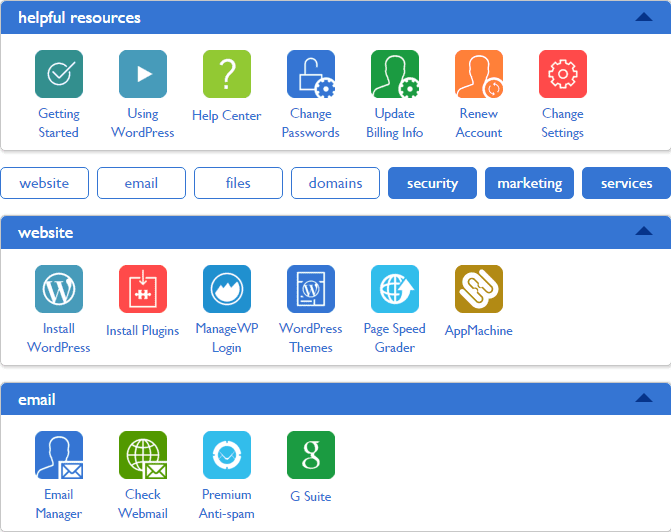 Bluehost cPanel