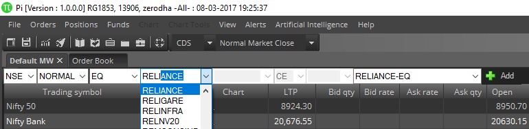 Add New Scrip In Zerodha Pi