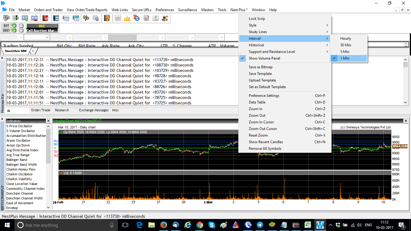 Chart Change Interval Nest Trader