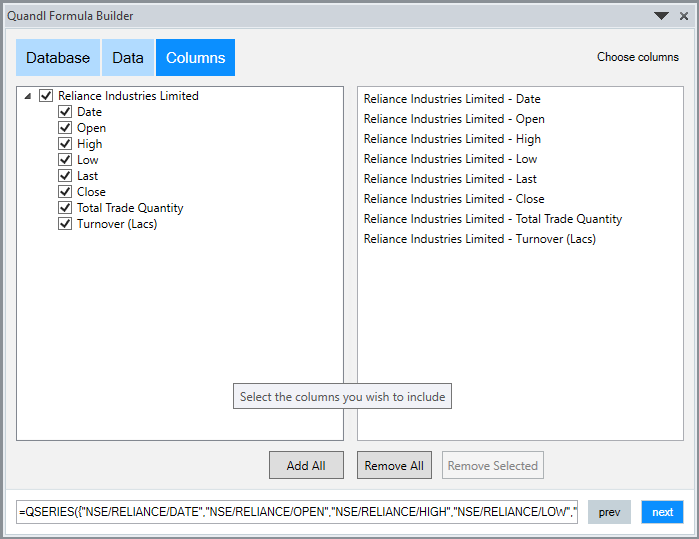 excel stock research