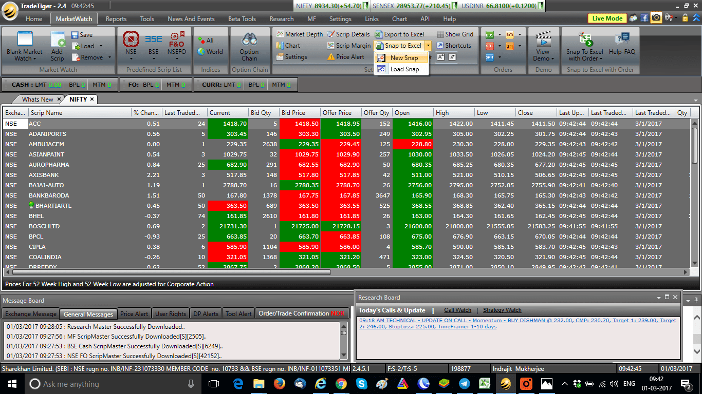 Create Intraday Trading Excel Sheet From Sharekhan ...