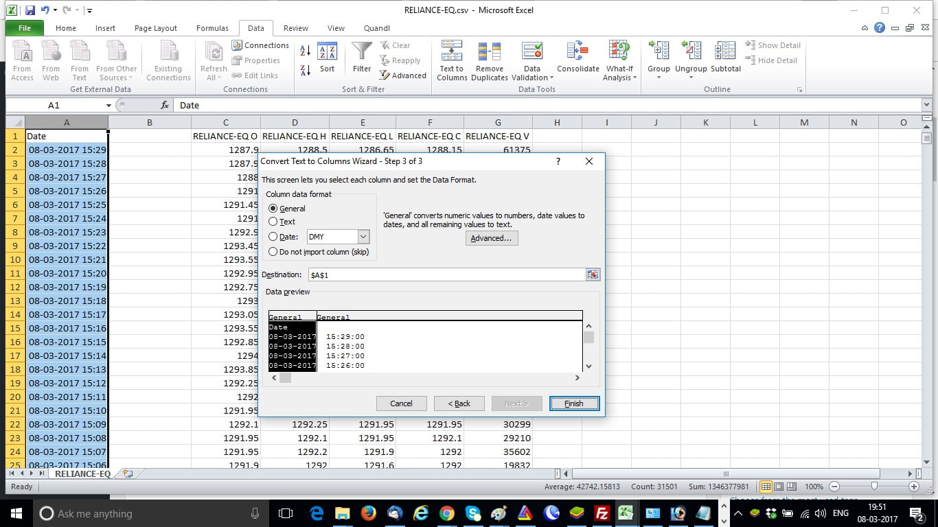 Text To Column Excel