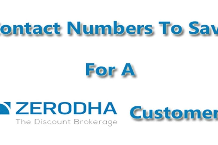 Zerodha Contact & Zerodha Customer Care Numbers StockManiacs
