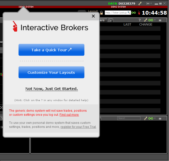 Interactive Brokers Tutorial