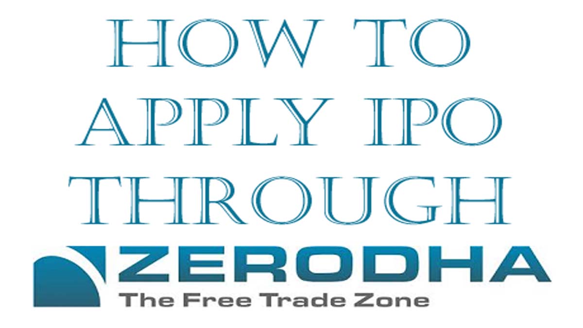 Invest in ipo using zerodha