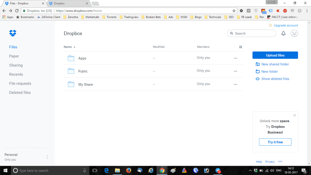 Dropbox for Windows Cloud Storage Secure Files StockManiacs