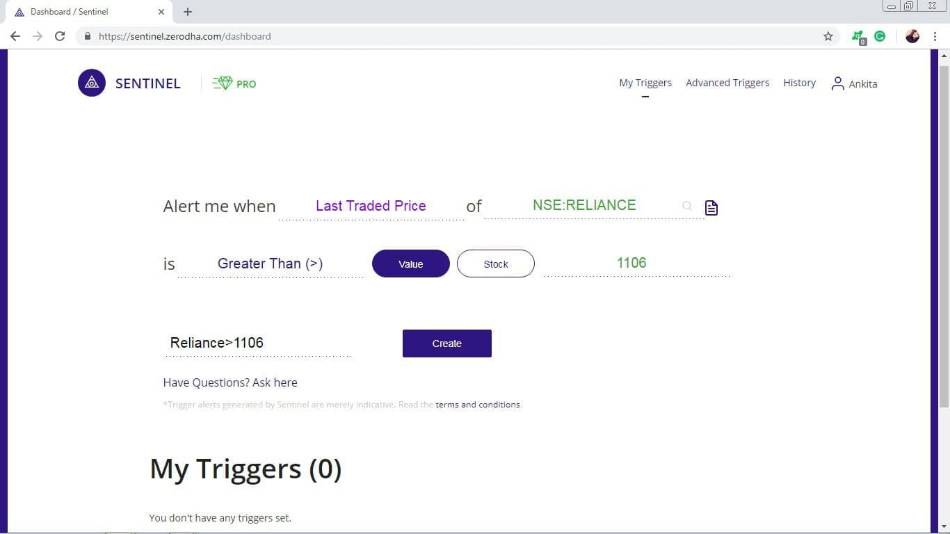 Real Time Market Alerts