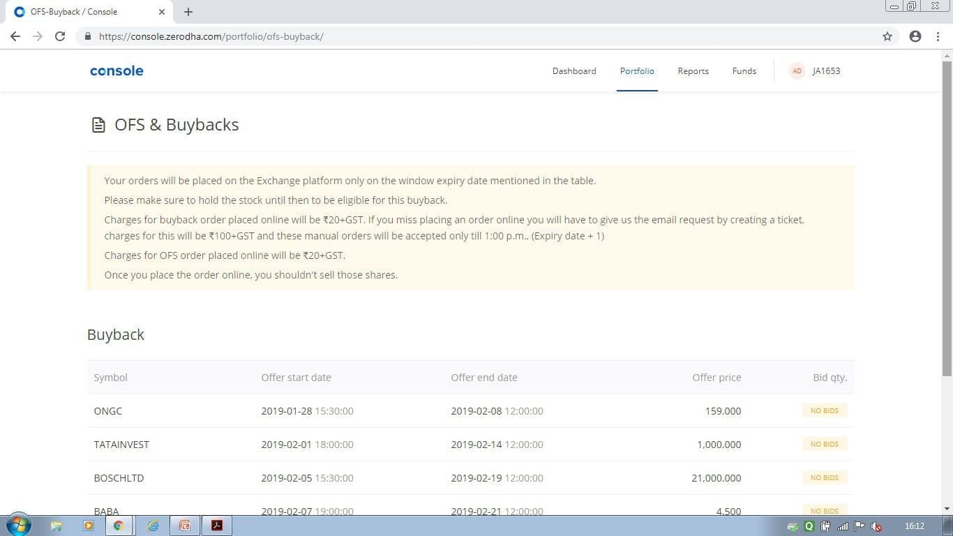 How to Apply for Buyback in Zerodha