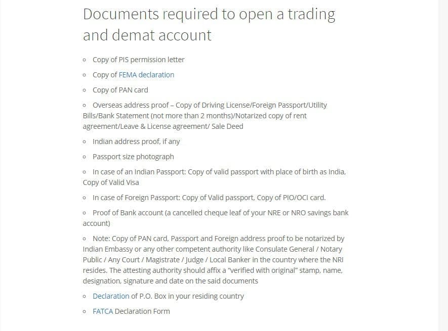 NRI Account in Zerodha
