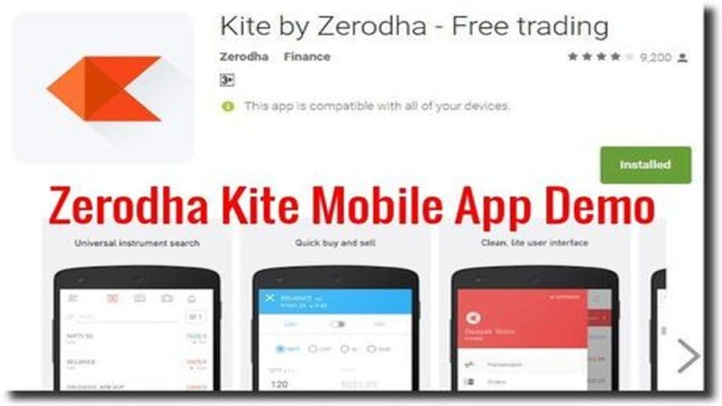 Zerodha Kite Mobile App Demo