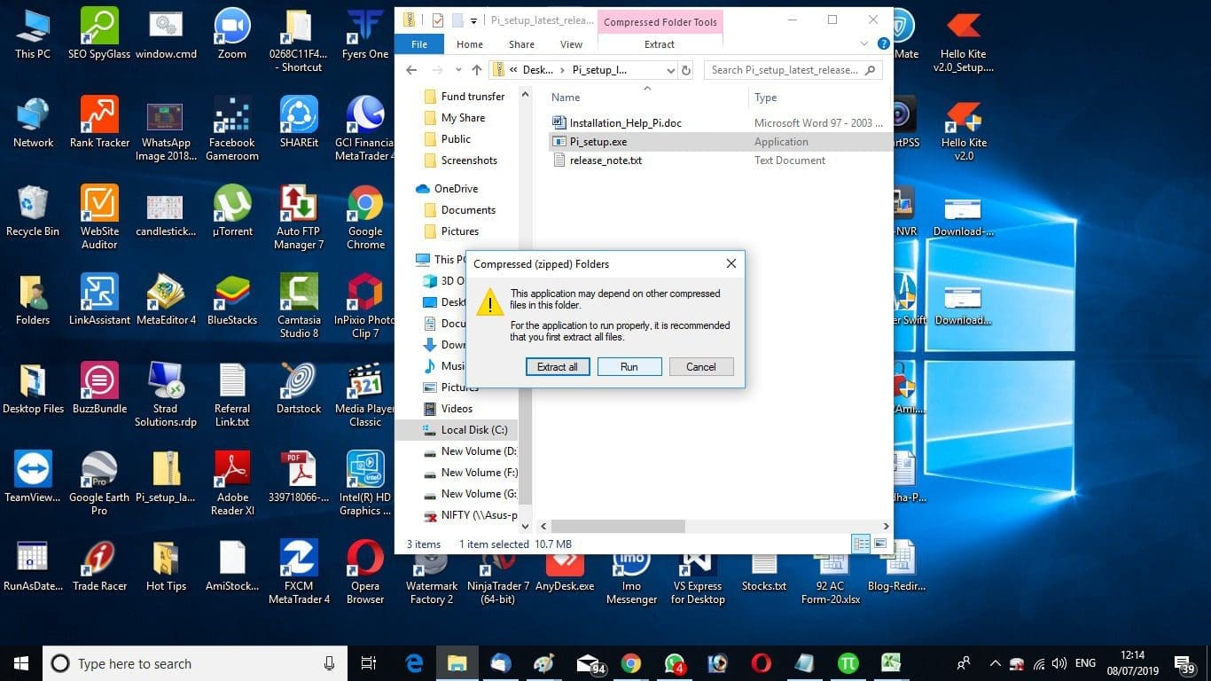 Install Zerodha Pi