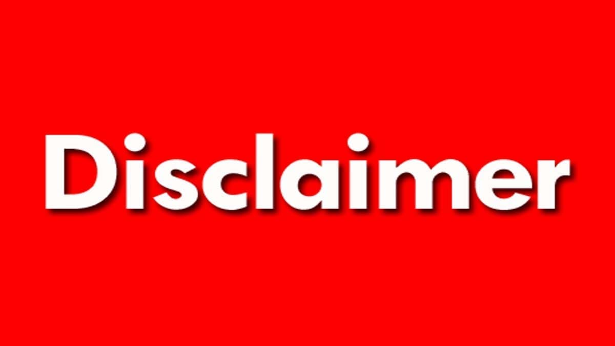 Disclaimer