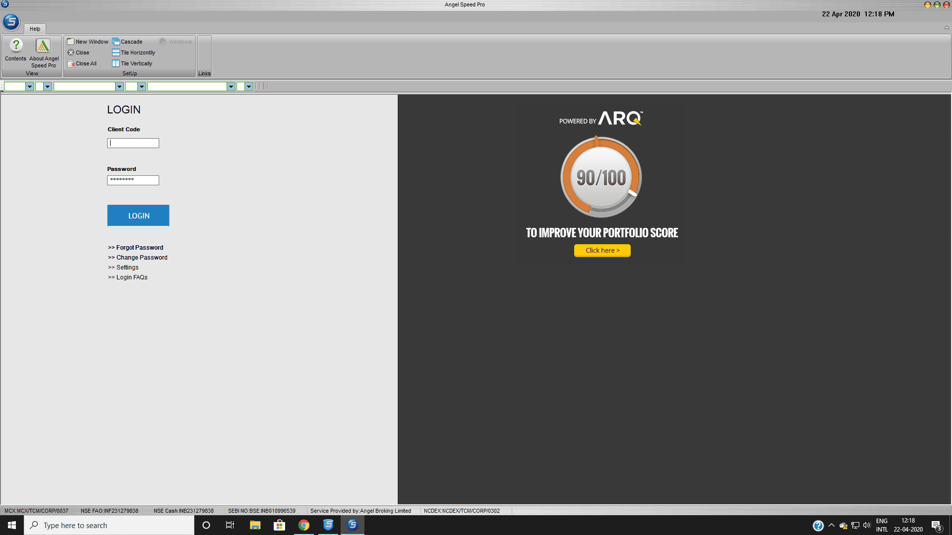 Log in