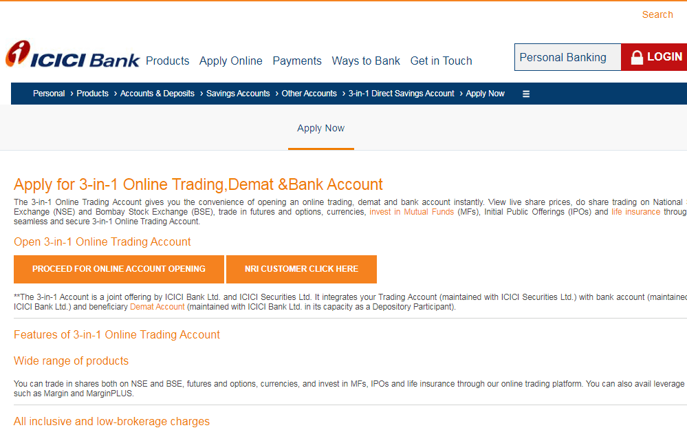 ICICI Demat Account