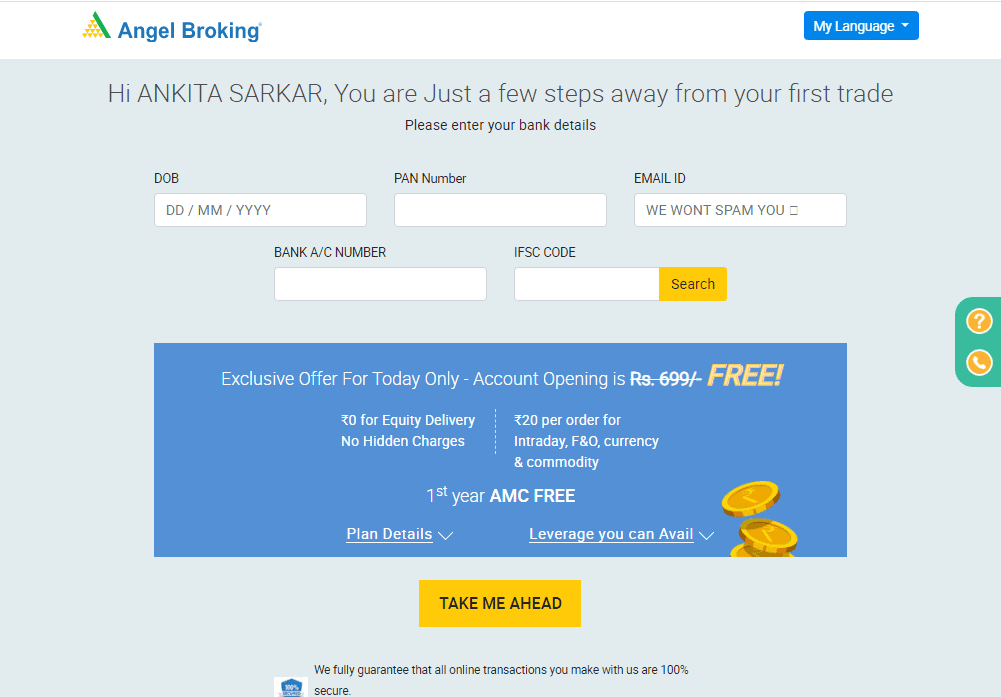 Login to angel broking steps
