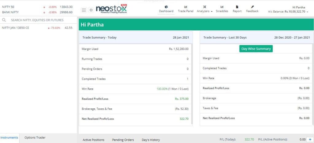 app for virtual trading/ trade without real money