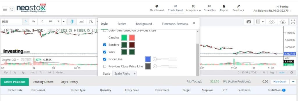 app for virtual trading/ trade without real money