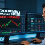 Kotak Brokerage Charges 2026: Hidden Fees, Plans, Calculator Kotak brokerage charges 2026 concept image with trader analyzing stock charts and trading dashboard