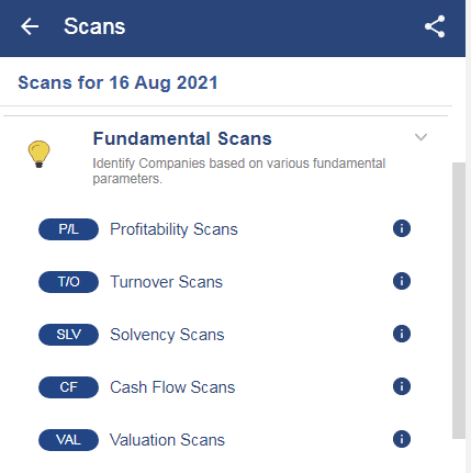 Fundamental Scan Option