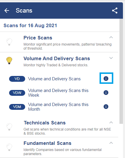 Stockedge web volume and delivery scan.