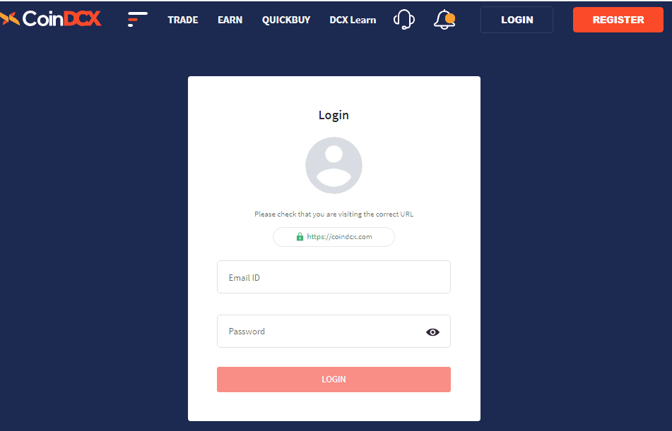 Login to the Website