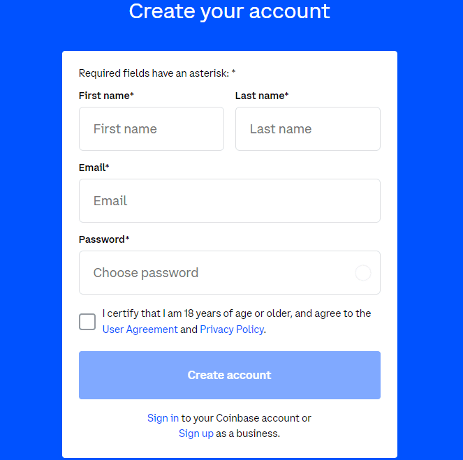 log into coinbase