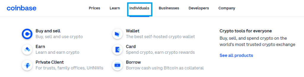 Coinbase individual