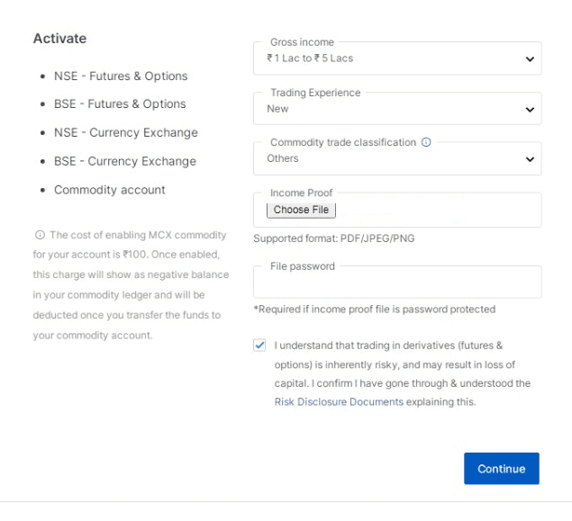 Zerodha Trading Account