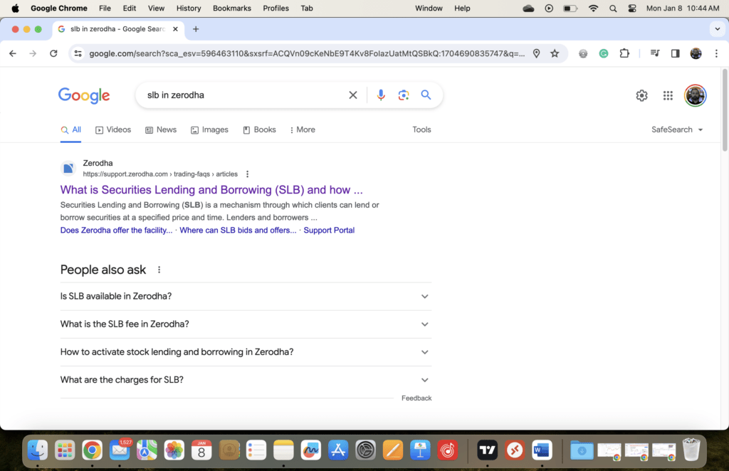 SLB in Zerodha