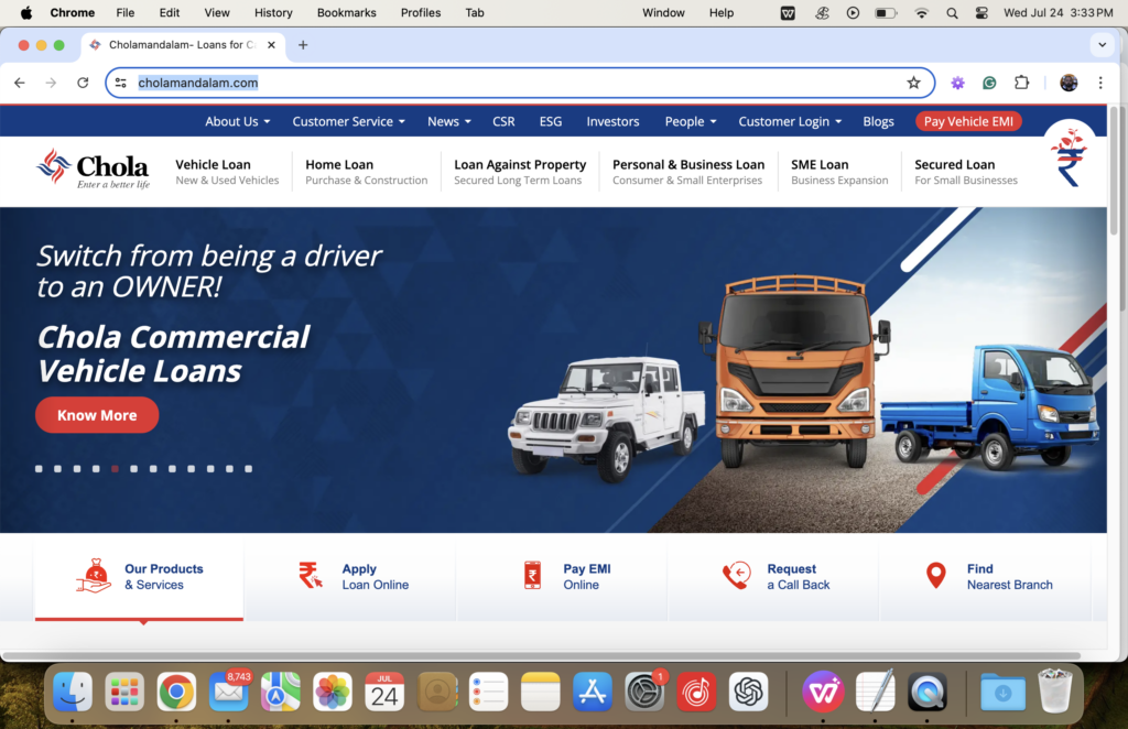 Cholamandalam Investment and Finance Company