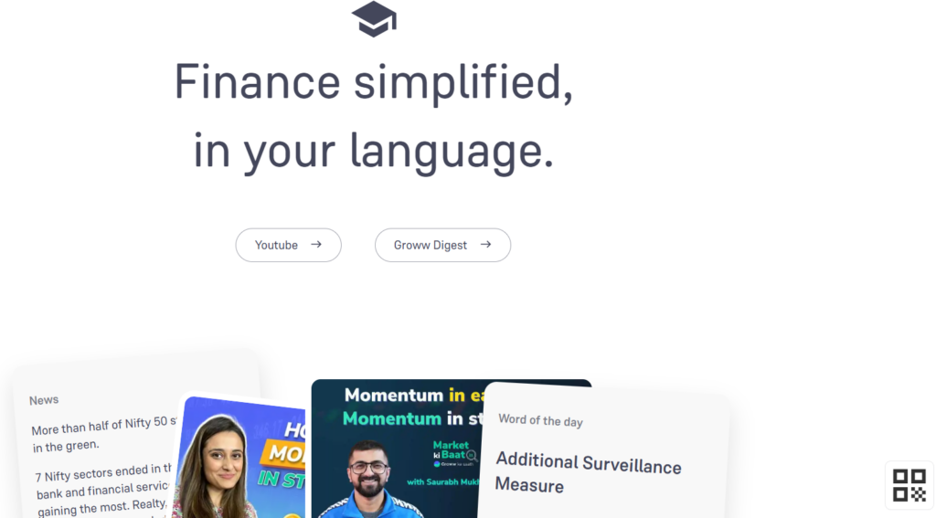 YouTube and Groww Digest for Groww Customers
