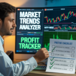 An Indian Male Checking His Intraday Trading Checklist