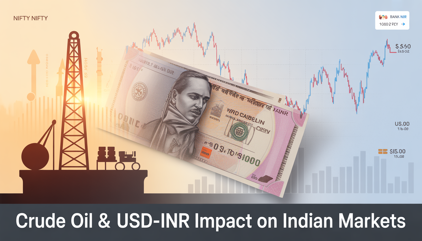 Crude Oil and USDINR impact on Indian stock market trends