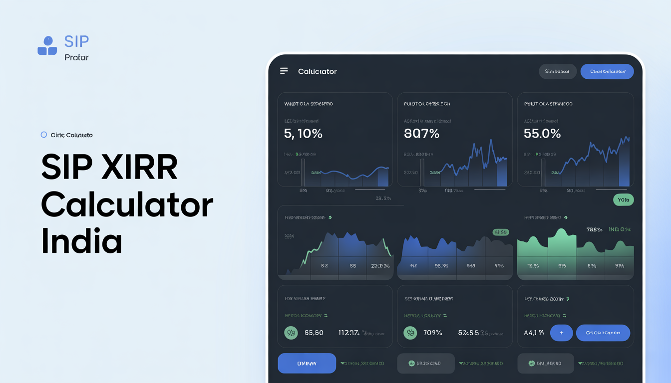 SIP XIRR calculator for mutual fund return calculation in India