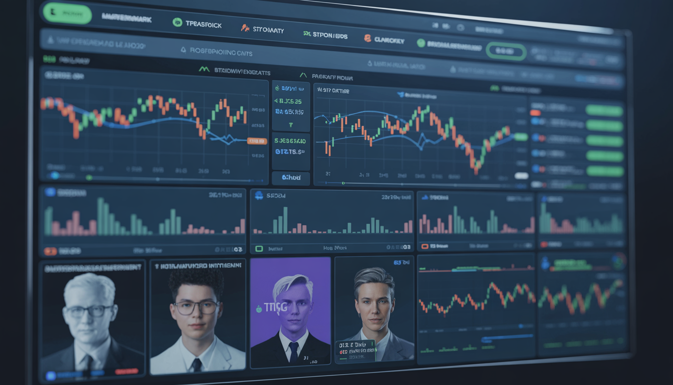 Algorithmic trading dashboard showing BTST stocks, open high low scanner and breakout signals
