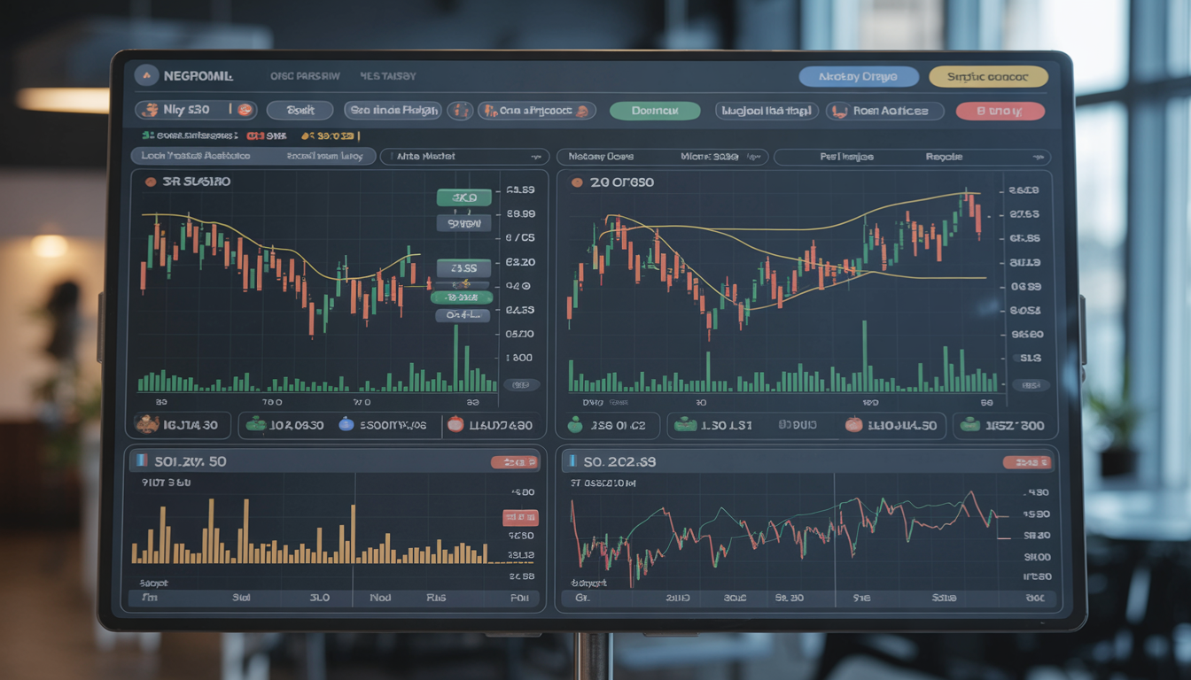 Nifty and Bank Nifty technical analysis dashboard showing charts, indicators, and support resistance levels